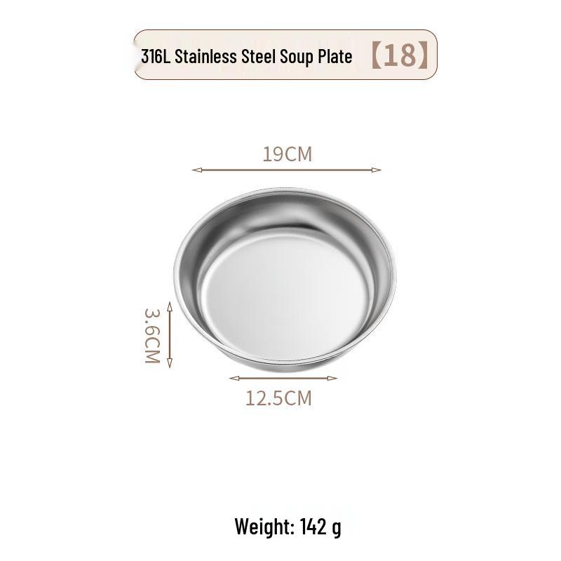 Round Flat Iron Serving Plate