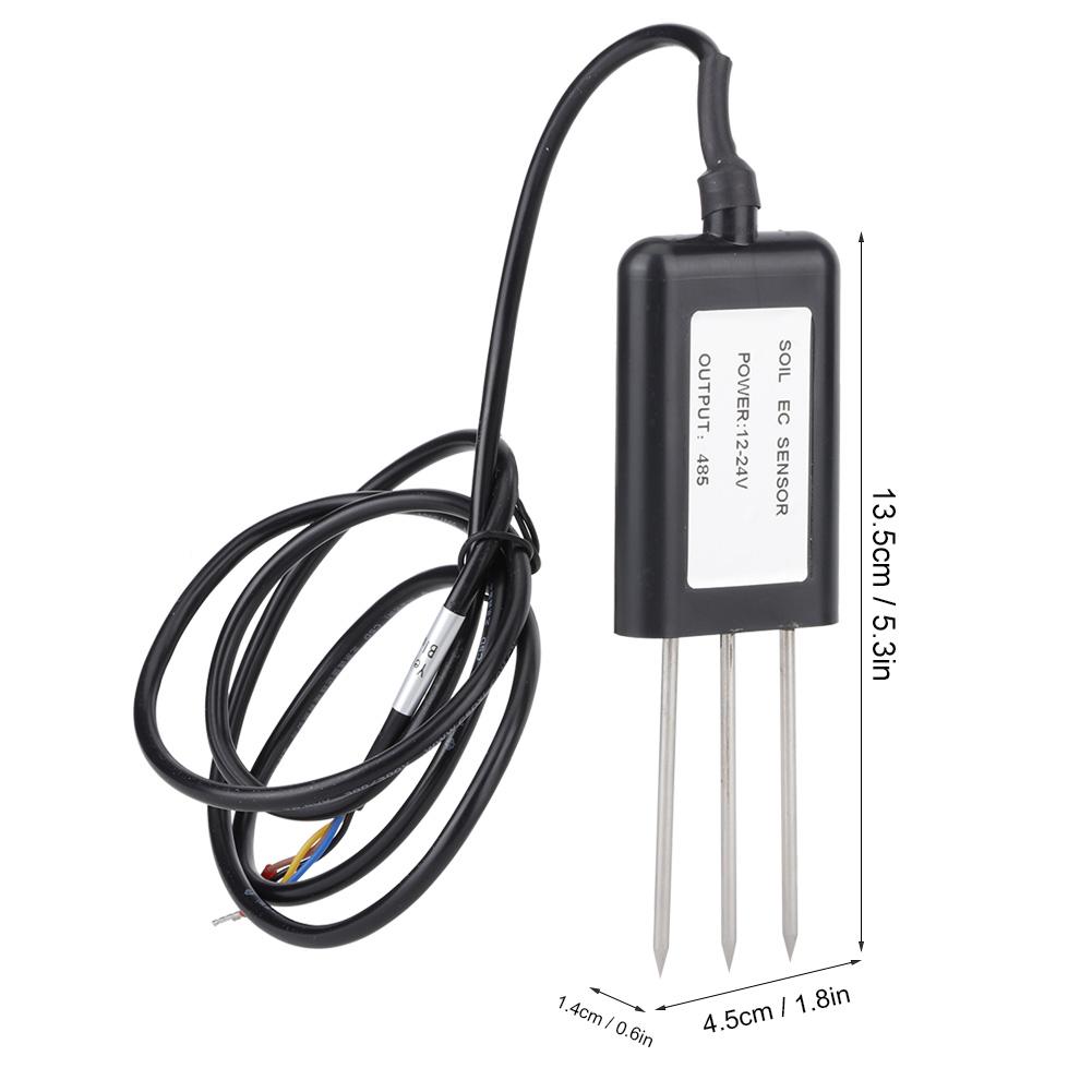 High   Waterproof Soil Moisture Temp EC Sensor Transmitter Soil Fertilizer Detector Tester