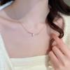 iF ME Chopsticks Imitation Artificial Pearls Pendant Necklace for Women Luxury Gold Chain Choker Jewelry Accessories