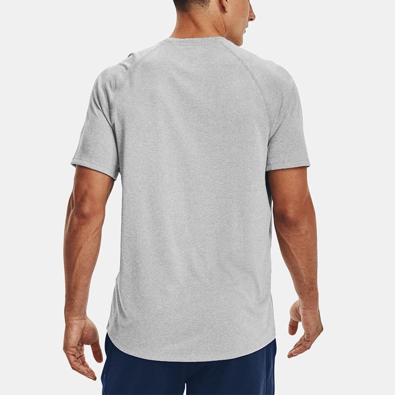 Men's Quick-Dry Round Neck T-Shirt: Breathable, Loose Fit for Spring/Summer Running, Fitness, and Casual Training.