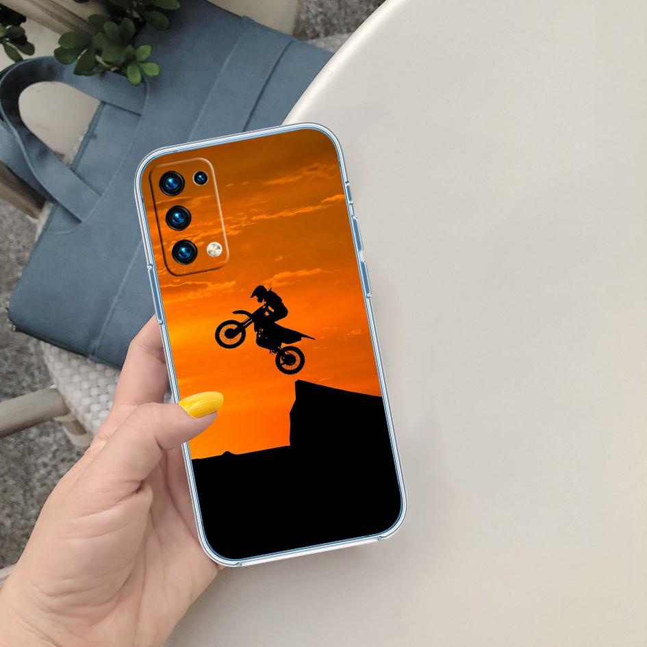 PP44 Motorcycle Racing Soft Shell Transparent Phone Case for Samsung Galaxy A04 A04S A14 A23 A34 A54 M23 M33 M52 M53