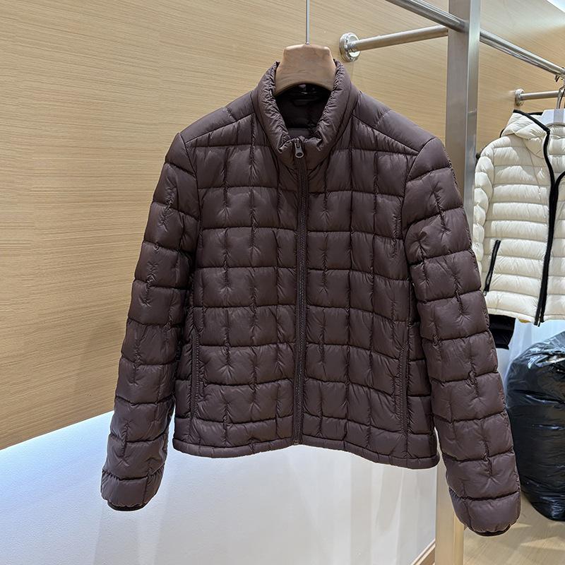 Down light and thin down jacket women's short stand-up collar new warm jacket slim and thin fashion puff jacket