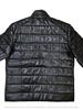 Stylish Men's Genuine Lambskin Leather Jacket Puffer Black Full Quilted Zipper
