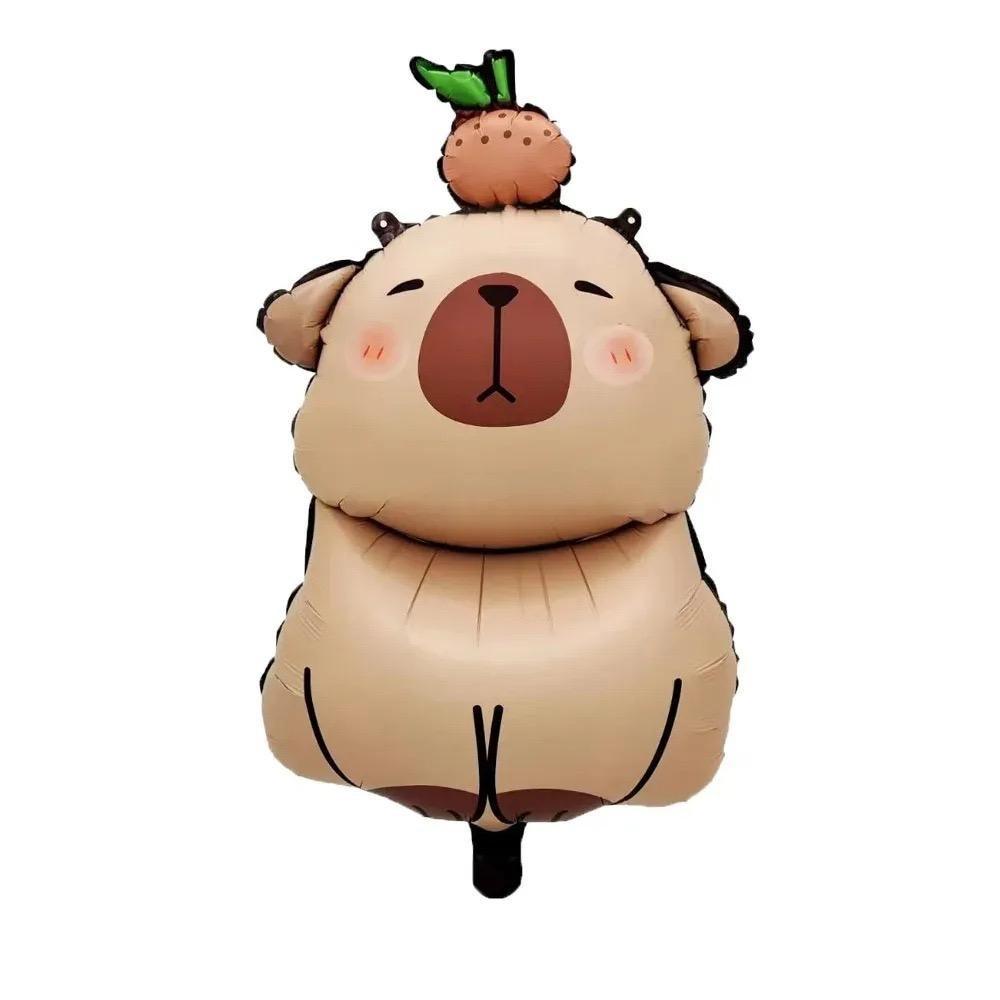 Capybara Cartoon Latte Art Kids Foil Balloon - Birthday Party Decoration