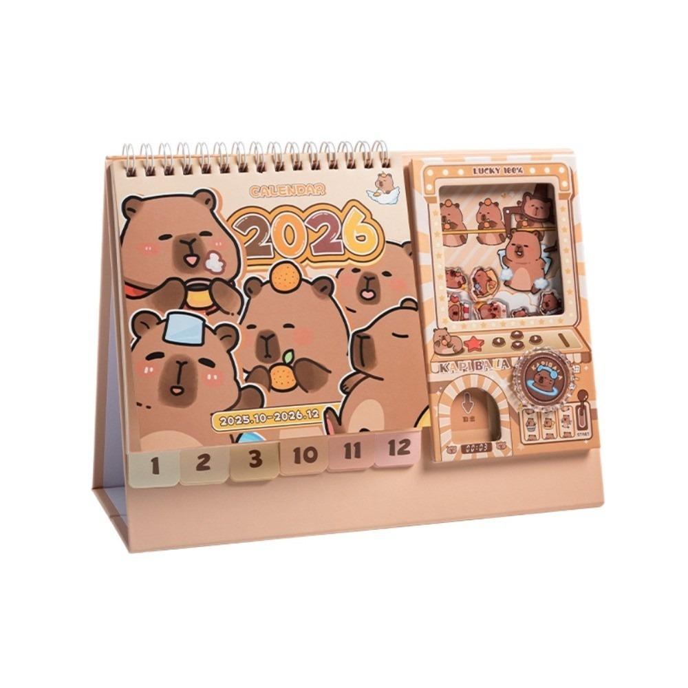 

Yearly Agenda Capybara 2025-2026 Calendar Capibara Time Manegement Organizers Birthday Gifts Style 1