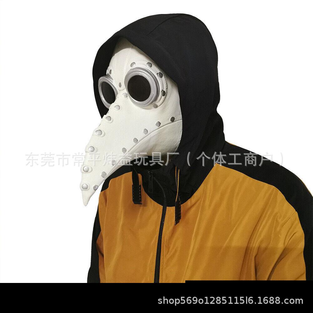 Factory steam punk bird beak mask plague doctor bird beak long bird beak latex masquerade halloween