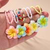 5pcs/set Cute Colorful Bohemia Flower Necklace Pendant for Women Handmade Beaded Necklace Girls Party Birthday Jewelry Gifts