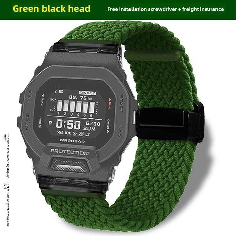 8 Colors Scalable Watchband Magnetic Metal Buckle For Casio G-shock 3506 GBD-200SM GBD-200 Cat Nylon Canvas Watch Strap Men Band