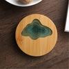 Podložka z epoxidové pryskyřice Krajina Průhledný držák bambusové izolace Coaster Cup Mat