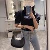 Yogodlns Trendy New Underarm Bag For Women PU Leather Shoulder Bag Vintage Dumpling Bag Designer Girls Portable Handbag Totes