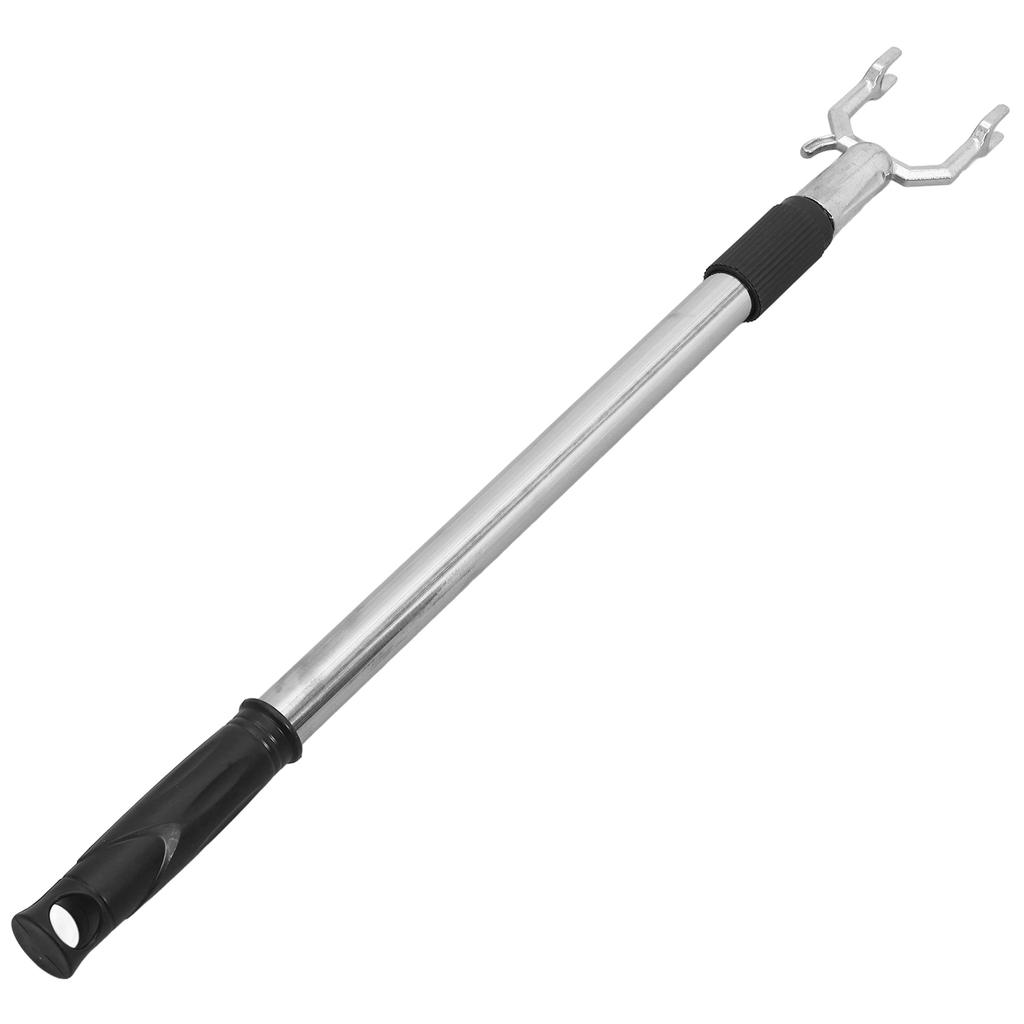 Stainless Steel Clothes Fork Heavy Duty Telescoping Pole Closet Bracket Clothesline Support Extended Hanger Rod Hardware