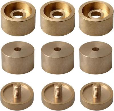 Messing-Trompetenteile: Beschwerte obere/untere Kappen & Kolbentasten zur Reparatur & Modifikation