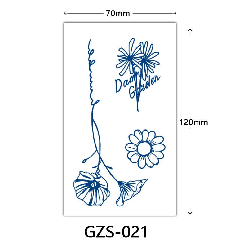 Juice Herbal Tattoo Sticker, Finger Sticker, Juice Semi-Permanent Tattoo Sticker, Sweat-Proof Tattoo