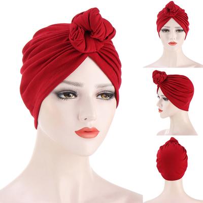 Damen Elastisches Bandana Hut Böhmisches Bandana Damen Haaraccessoires Indischer Hut Chemomütze
