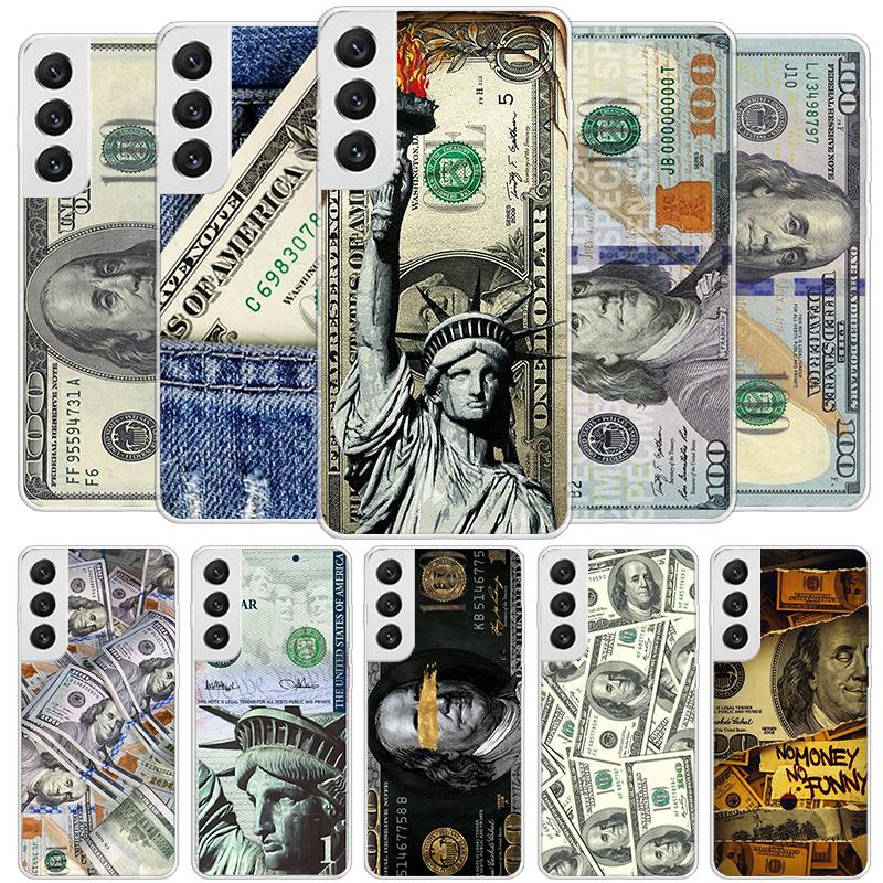 Banknote Dollar Cash Money Cover Phone Case For Samsung Galaxy S26 S25 Edge S24 Ultra S23 S22 Plus S21 S20 FE Soft Fundas Shell