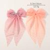 Fashion Chiffon Bow Hair Clip Elegant Women Solid Spring Clip Hair Pin Retro Bow Hairpins Simple Headband Girls Hair Accessories