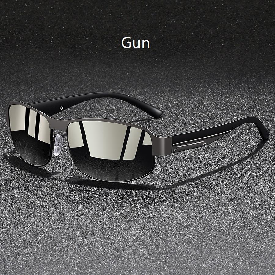 Fashion Vintage Square Metal Frame Sunglasses Men Women Fishing Driving Man Luxury Brand Designer Sun Glasses UV400 Eyewear