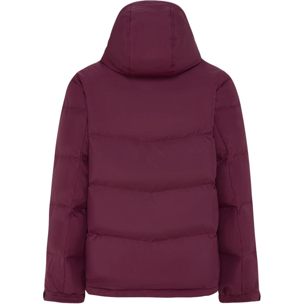 Men's Adidas Down Coats Unisex Dark Reddish Purple Hooded (Non-detachable)