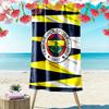 Fenerbahçe Logo Print Strandlaken, Groot Zacht Sneldrogend Handdoek voor Strand Camping Zwemmen