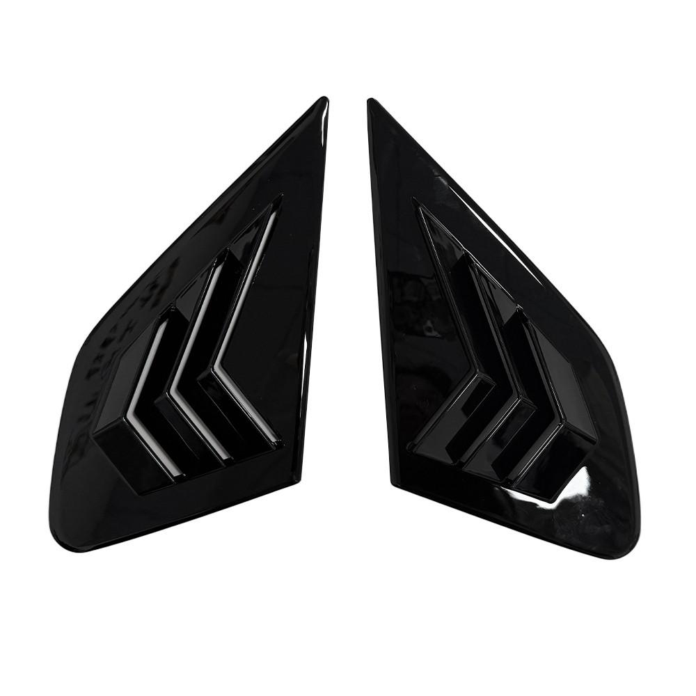 For Honda Fit Jazz 2009-2013 ABS Plastic Front Window Quarter Louver Cover Side Vent Trim Car Adhesive Accessories