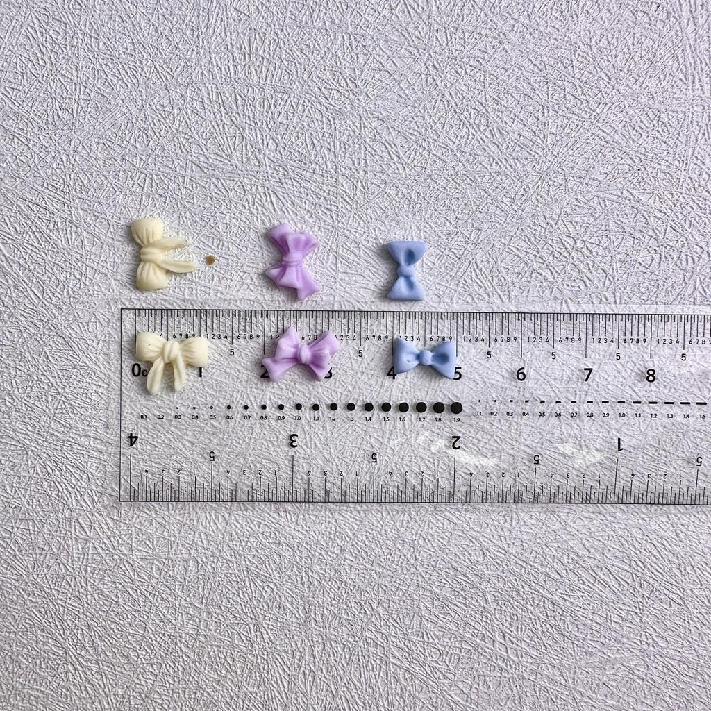 New Resin 3D Bow Tie Nail Art Accessories Cute Mini Handmade DIY Materials for Girls