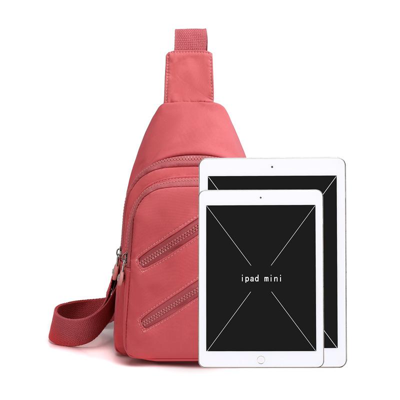 1 Stück Brusttasche Damen Neue Koreanische Version Modische Damen Schulter Umhängetasche Trendig Lässig Vielseitig Bedruckte Brust Kleine Rucksacktasche