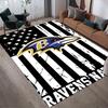 Ravens Nation Stil Kristall Samt Teppich, Weicher Anti-Rutsch Kristall Samt Teppich für Wohnzimmer Schlafzimmer Heimdekoration
