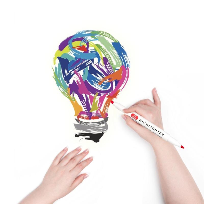 15/25Pcs Double End Highlighter Quick Drying Double Tip  Highlighter Pen for Scrapbooking Calendar Journal Card Making