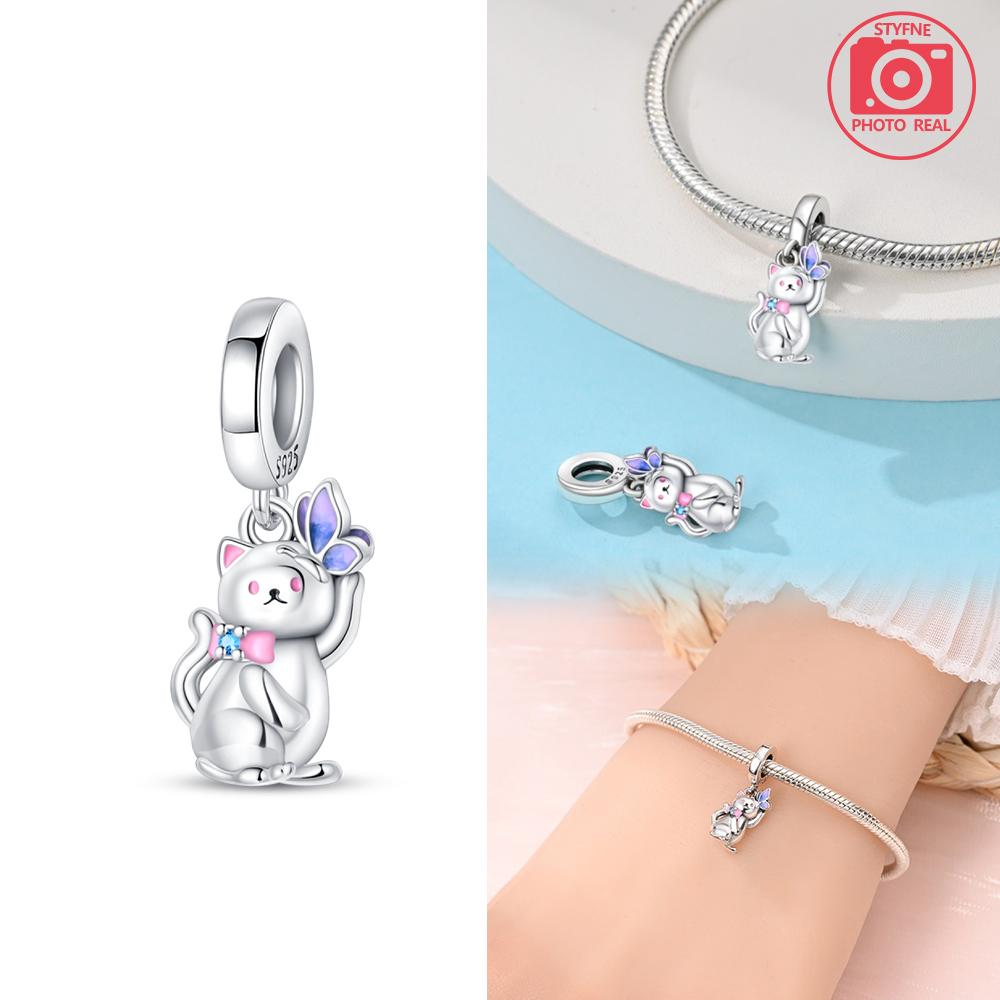 

Шарм-бусины Шармы Серебро Кот в Корзине Подвеска медь Цвета Идеально Для Шарм-бусин Шармы медь Цвета Аутентичные Браслеты для Изготовления Украшений