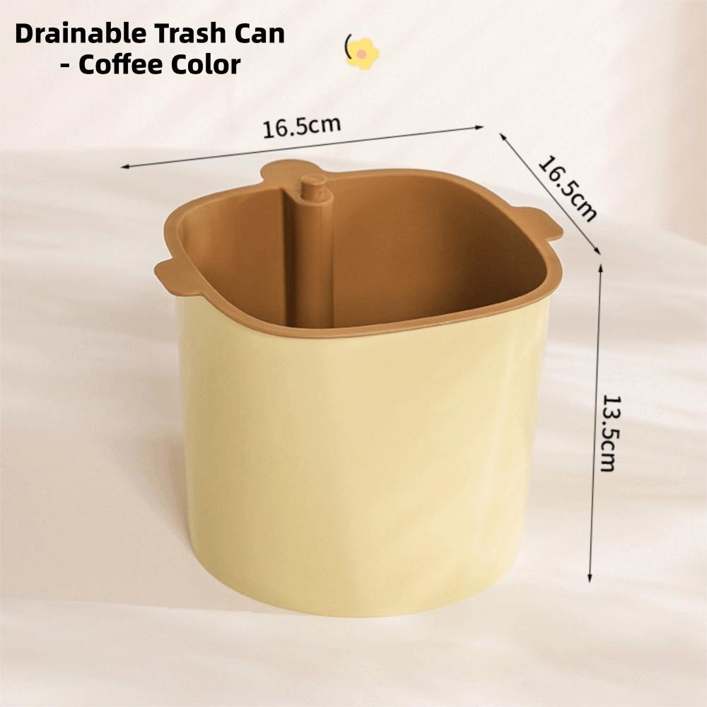 Thick Plastic Double Layer Drain Basket Creative Durable Kitchen Garbage Can Multifunctional Drain Basket Kitchen кофейный