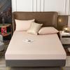 Levivel Elastic Velvet Bed Cover Bed Sheets Set Padded Mattress Cover Soft Queen King Solid Color 150 /160x200 For