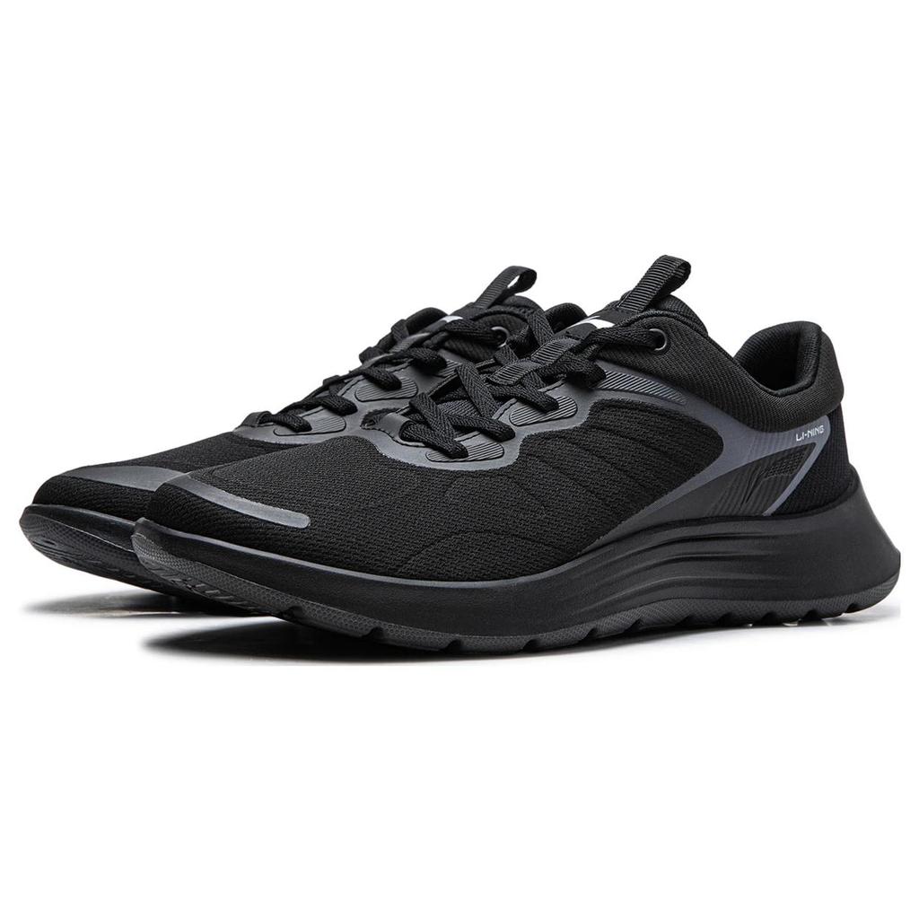 New LiNing Feather Cushioning And Breathable Low Top LIGHT FOAM Technology Running Shoes Men's Black ARST107-1
