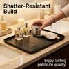 Rectangular Plastic Vanity Tray Bathroom Organizer Perfume Tray Stackable Makeup Organizer Cosmetic Storage Box Desk Accessories