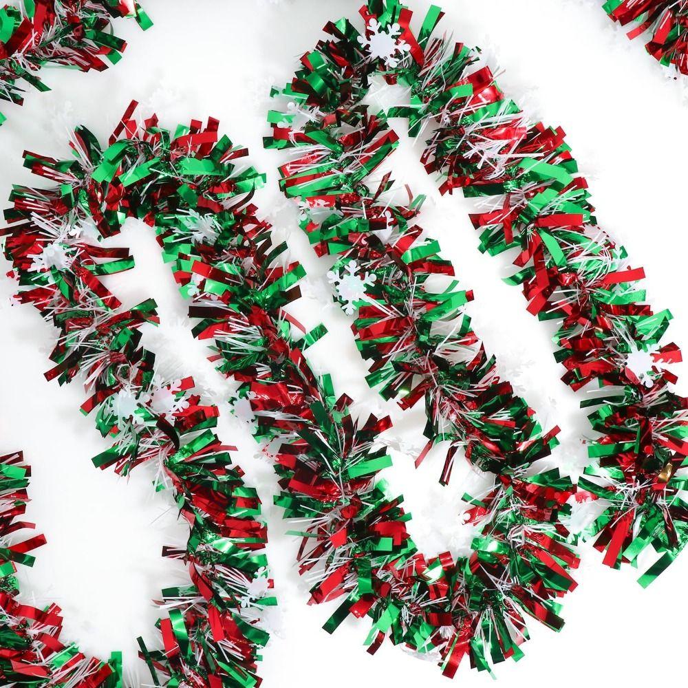 Bright Color Xmas Tree Decor Ribbon 2m Tinsel Garland Fashion Christmas Party Props  Home Decor