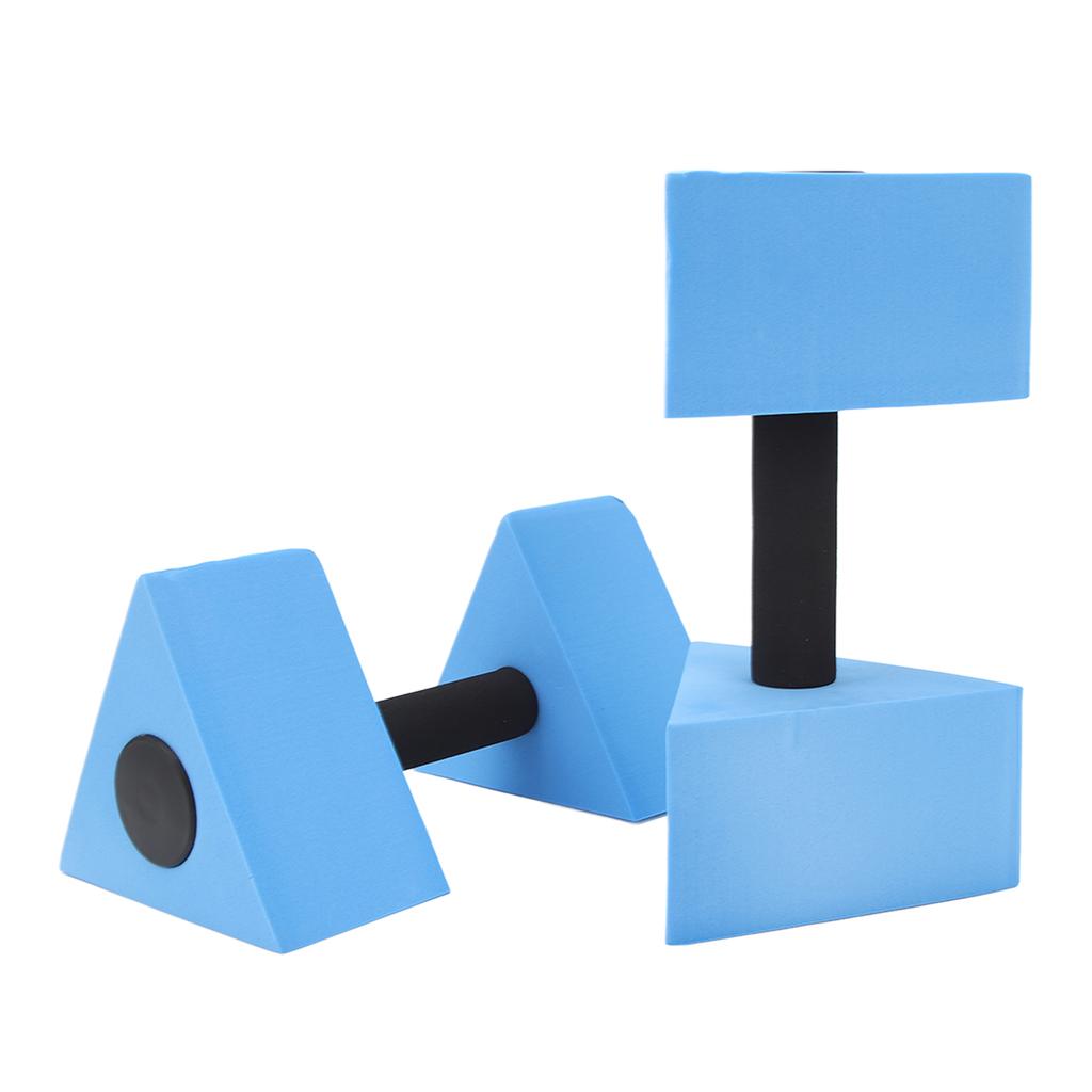 1 Pair Water Floating Dumbbell Triangle Chidren Swimming Teaching Aids for Kids Swimming Blue