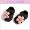 Baby Girl Princess Shoes With Flower Decoration For Spring And Fall Play