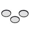 3Pcs 49mm Star Filter Kit 4 Points 6 Points 8 Points Slim Variable Starburst Filter with Storage Pouch for Micro SLR