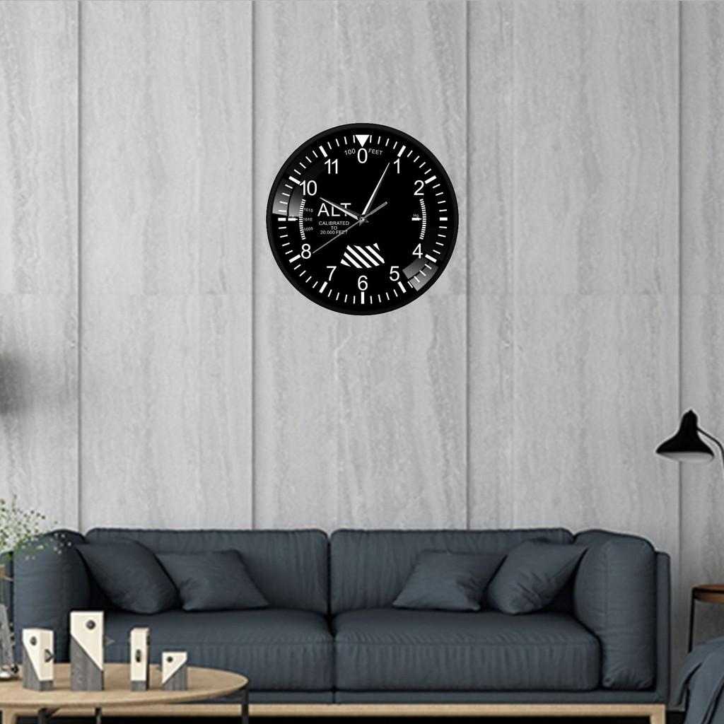 Clock Altimeter Wall Tracking Air Plane Altitude Modern Instrument Home Decor