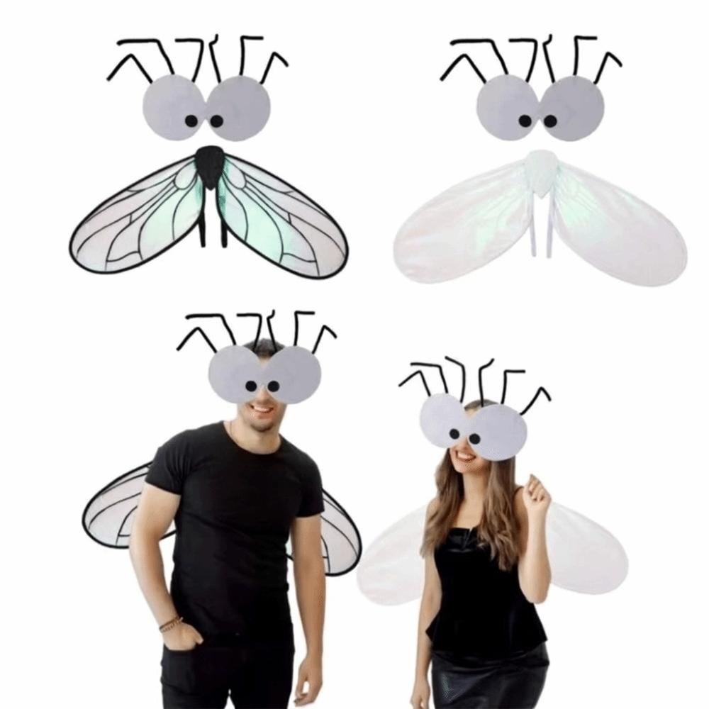 Insect Fly Wings Sparkle Costume Wings Creative Cosplay Fly Wings Christmas Gift