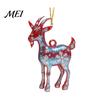 Holiday Tree Ornaments 2D Acrylic Goat Christmas Ornament, Zodiac Hanging Pendant with Gold String, Year Festive Pendants of The Ornament 2027,