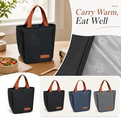 Oxford-Stoff Isolierte Lunchtasche Tragetasche mit strapazierfähigen Griffen Große Kapazität Thermische Lunchbox-Tragetasche für Arbeit Schule Reisen