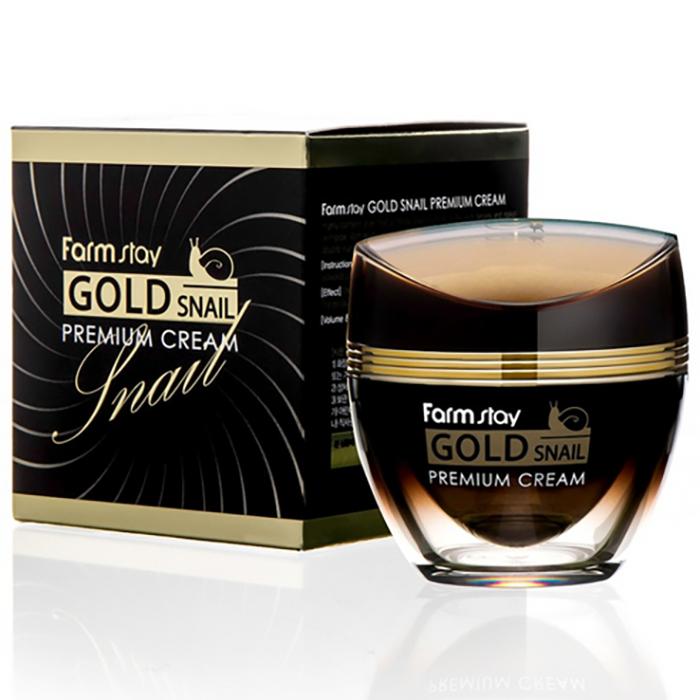 Farm Stay Gold Snail Premium Cream – Firming & Nourishing Cream with Snail Mucin & Gold, Korean