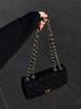 Exklusiv Tweed Kedja Axelväska - Mångsidig Höst/Vinter Mode för Kvinnor