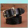 Womens Genuine Leather Belt Simple Design Alloy Buckle Casual Formal Attire