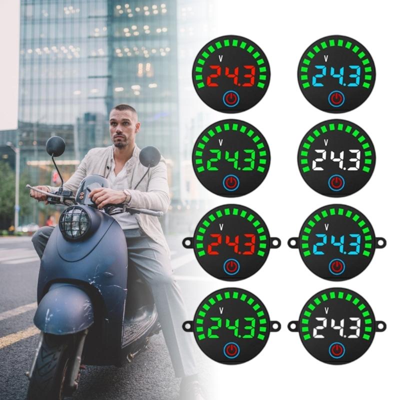 5-55V Battery Monitors, Digital Battery Capacity Tester,Car Battery Charge Levels Indicator Battery Power Indicator