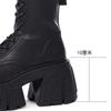 10cm klobige Stiefel Neue Damen Super Hohe Schuhe Damen Dicksohlige Britischer Stil Punk Mode Plateau Stiefel Klobige Motorradstiefel