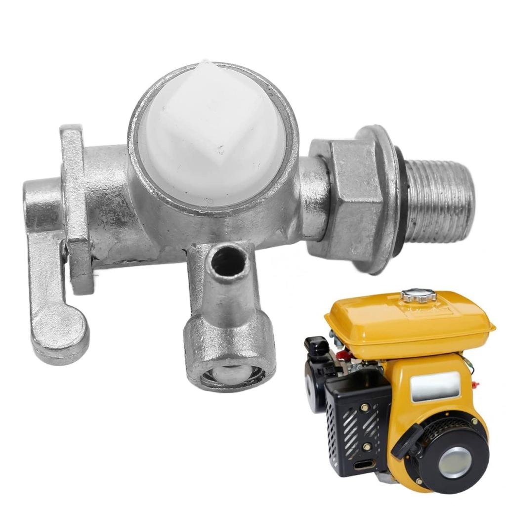 TOPINCN Fuel Cock Fuel Tank Switch Perfect Replacement Easy Installation Metal Corrosion Resistant Replaces OEM 064‑20064‑00 Robin EY15/EY20
