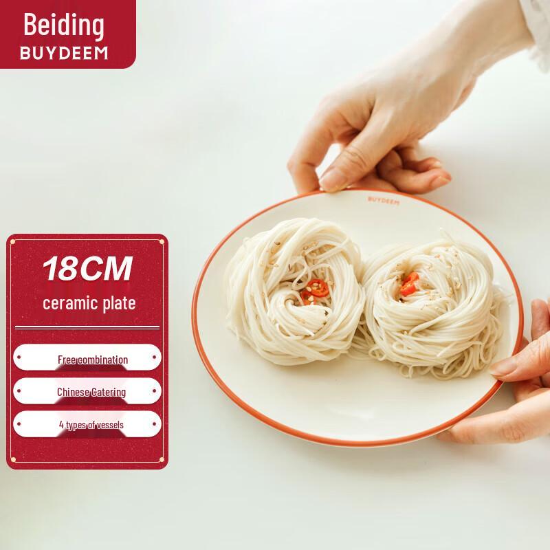 Buydeem 18cm Ceramic Plates (Set of 2)