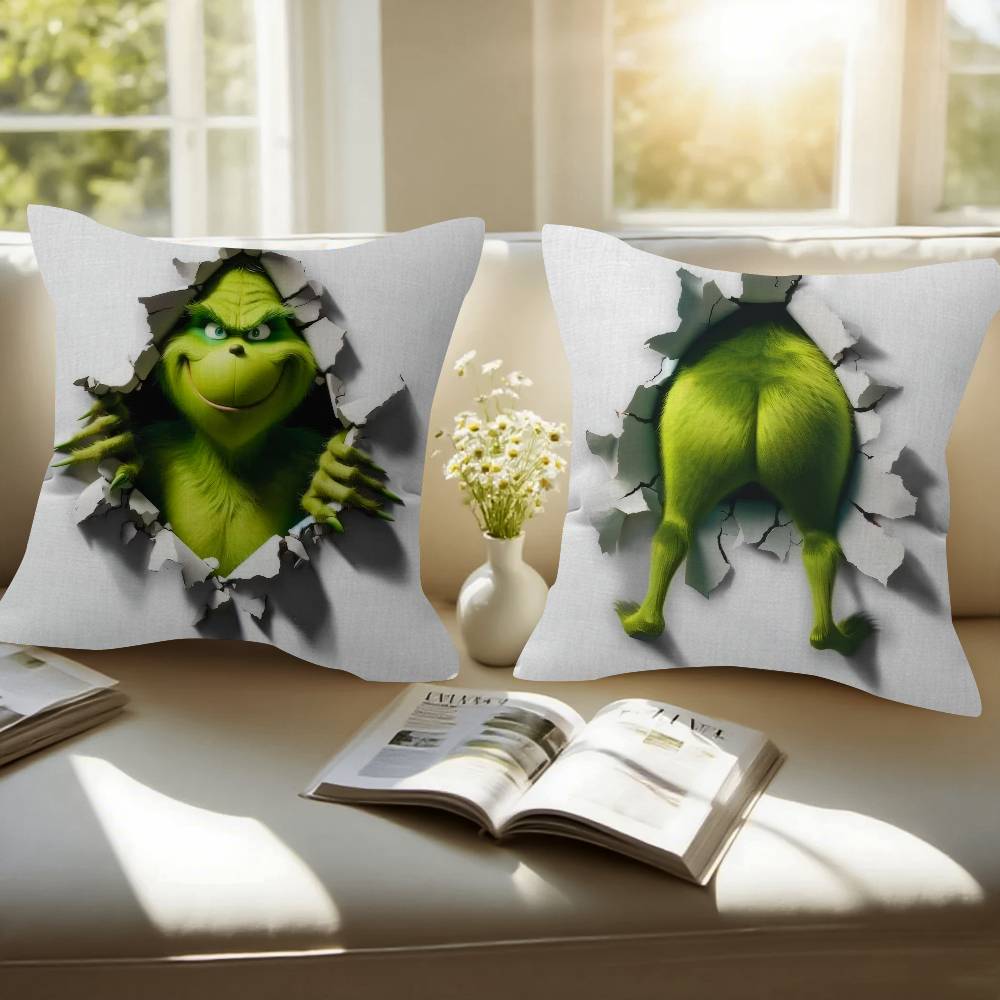 Movie The classic GGrinches Personalized Pillow Cover Kids Bedroom Wild Party Decor Pillowcase kid Birthday shower Gift
