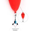 Fishing Tackle Set: Bean-Shaped Float, Connector, Safety Pin, and Figure-Eight Ring for Sea Rod